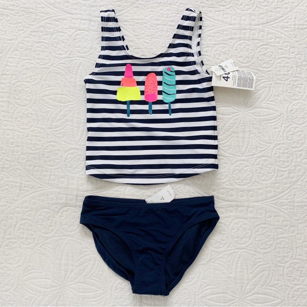 Gap Girls' Popsicles Tankini‎ Swimwear Set (Small, 6-7)